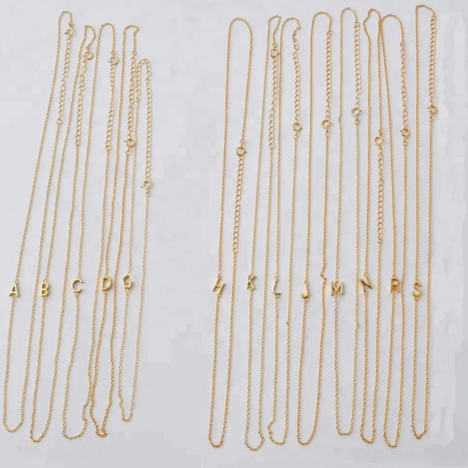 Customized initial necklace