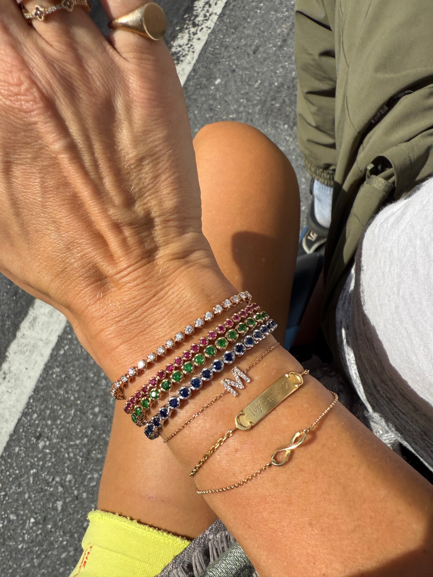 Tennis bracelet Emerald