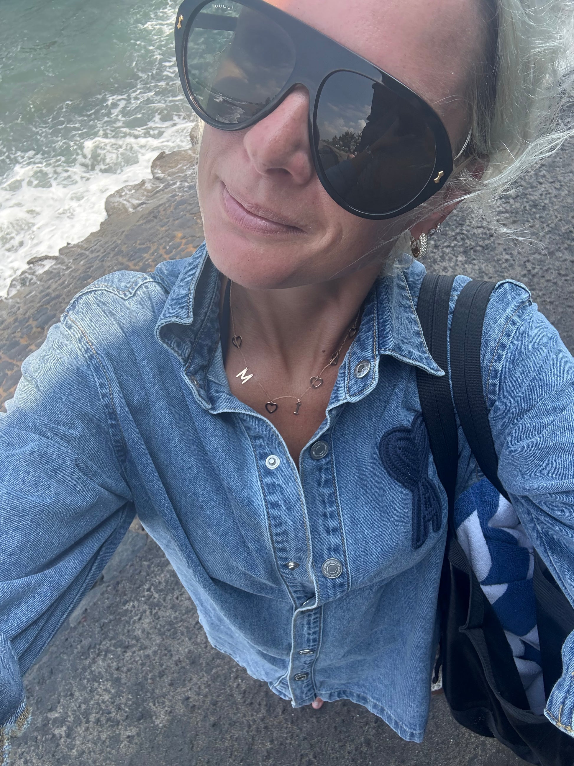 initials necklace gold naam name abc 