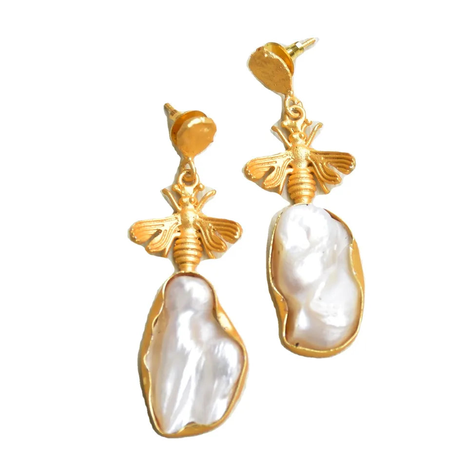 Pearl earrings