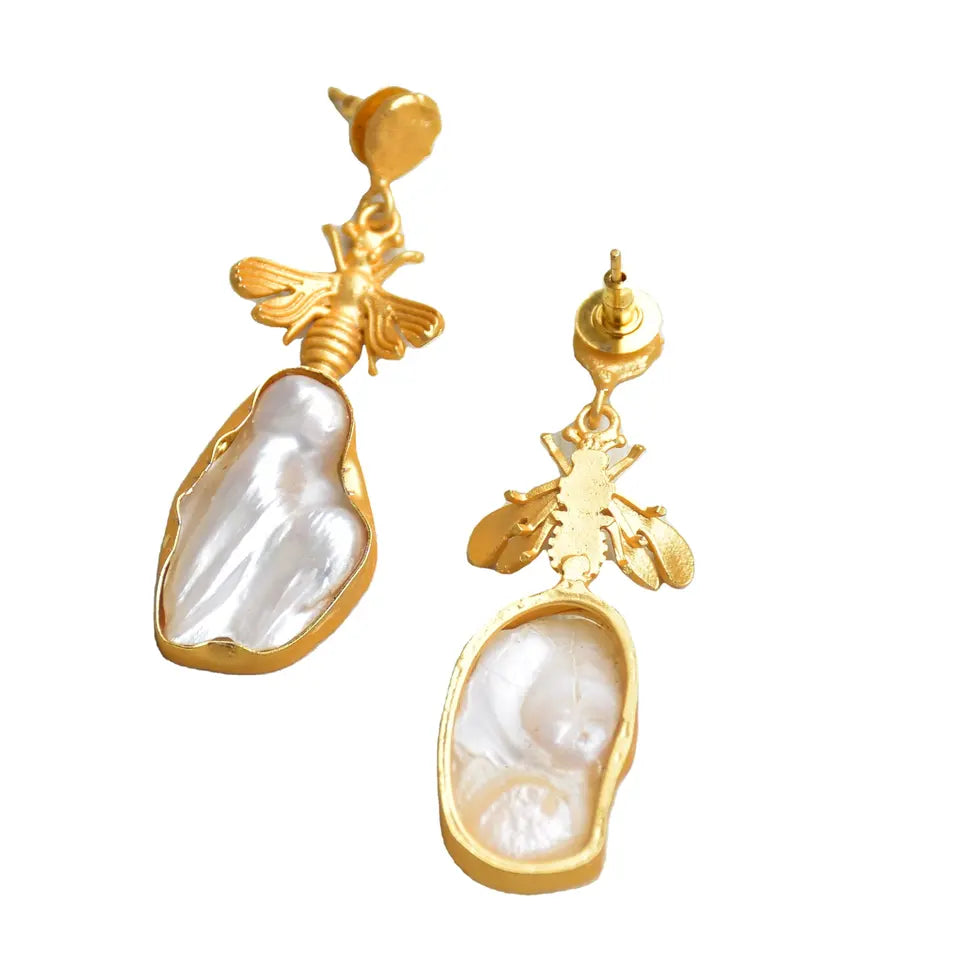 Pearl earrings