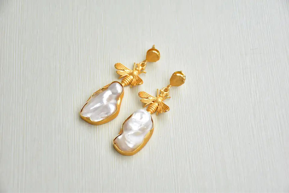 Pearl earrings