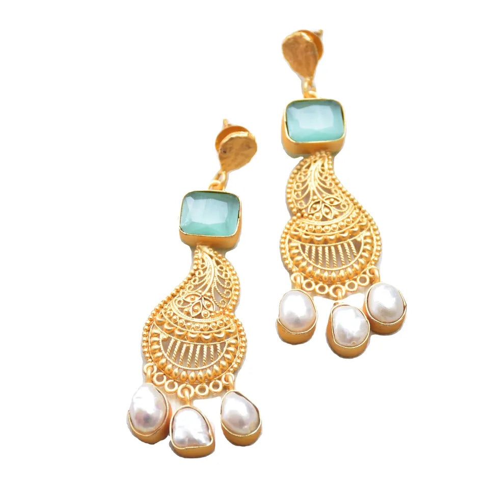 Pearl earrings