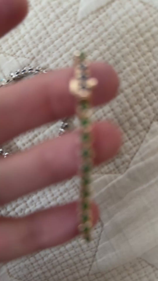 Tennis bracelet Emerald