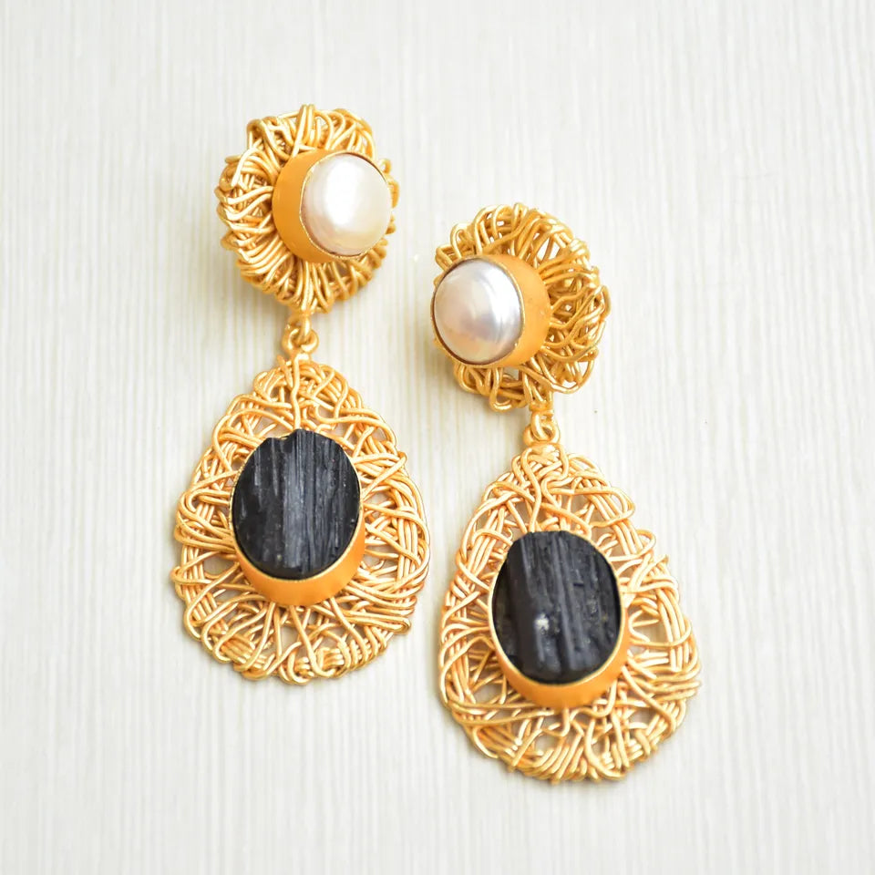 Pearl earrings