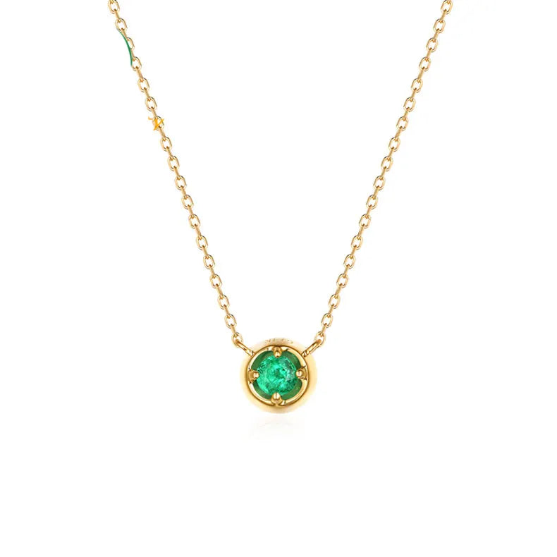 Emerald green necklace
