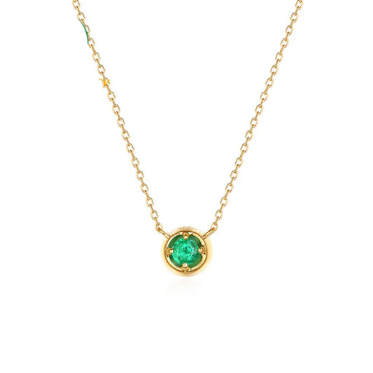 Emerald green necklace