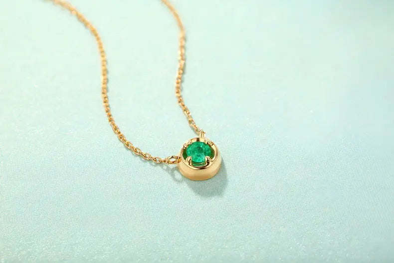 Emerald green necklace