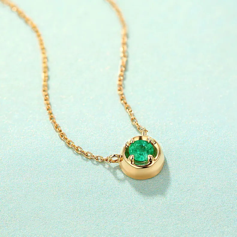 Emerald green necklace