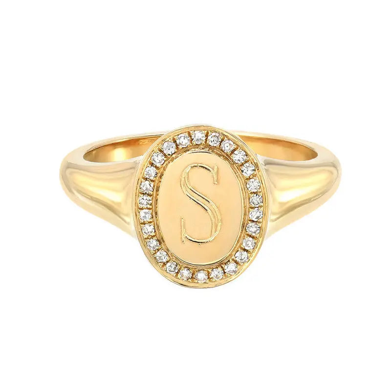 initials ring