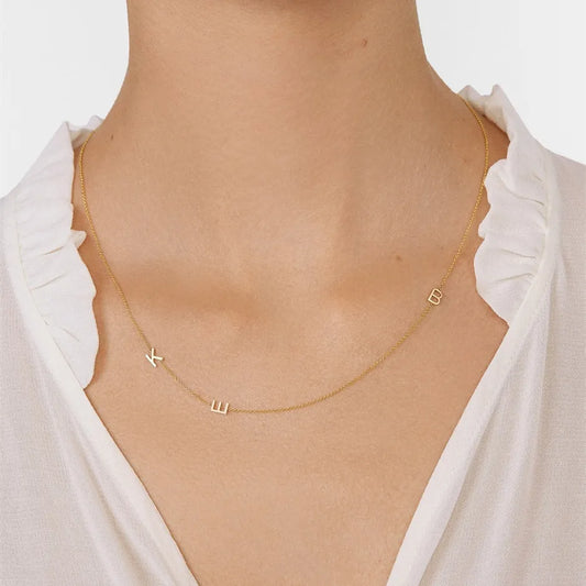 Customized initial necklace