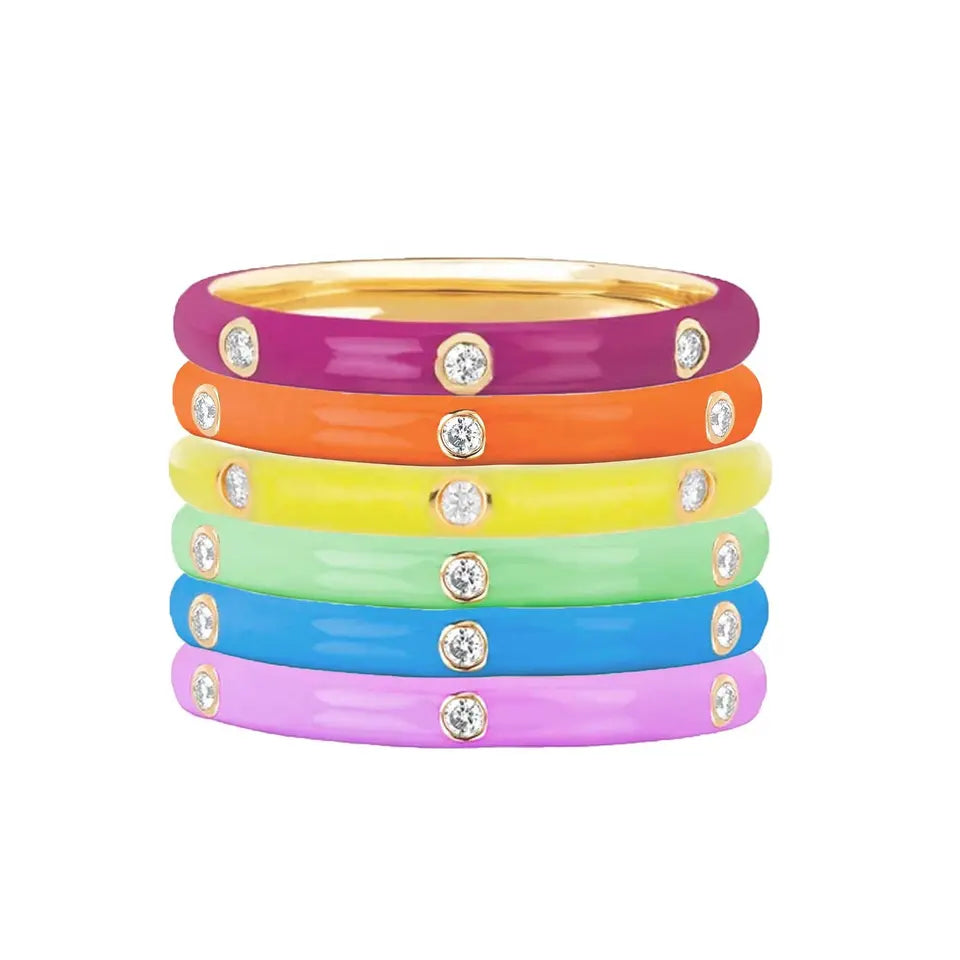 Stackable fever ring