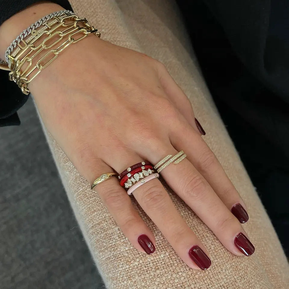 Stackable fever ring