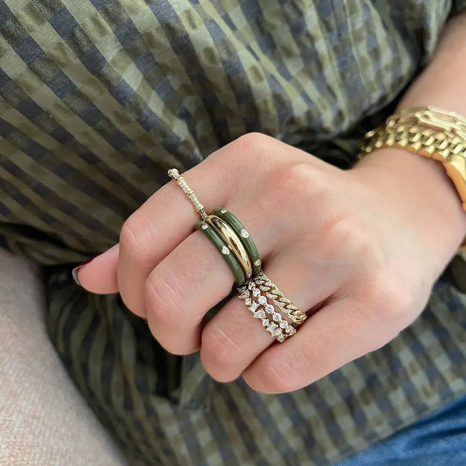 Stackable fever ring